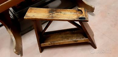 banchetto lucidascarpe fine '800