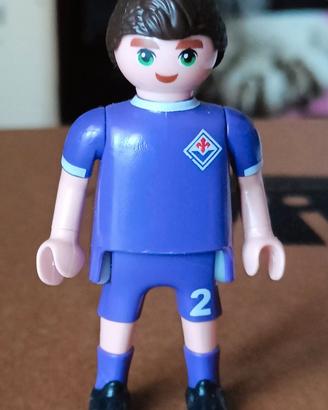 Personaggio Playmobil con maglia della Fiorentina
