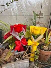 Rosa fatta a mano con scovolini 🌹, idea decorativa