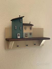 Porta chiavi decorativo casette