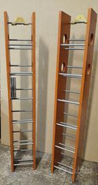 Porta CD in legno e acciaio