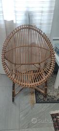 poltrona in vimini 