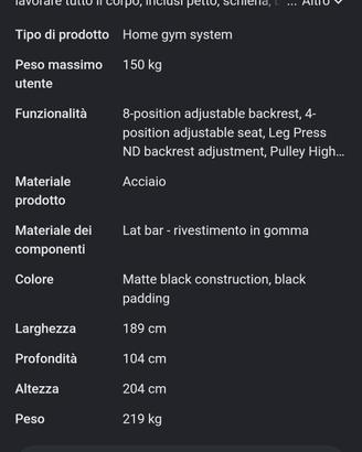 torus palestra multifunzione
