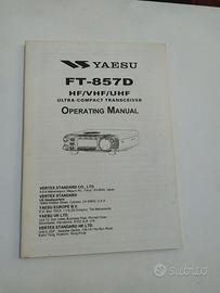 Manuale Originale Inglese Yaesu 857D