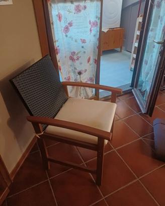 Sedia in rattan