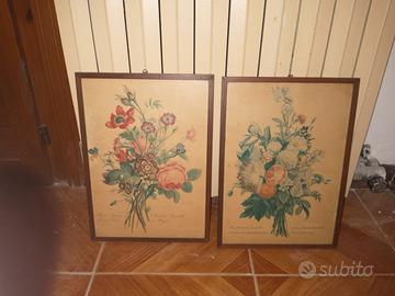 13 quadri/stampe antiche con cornice