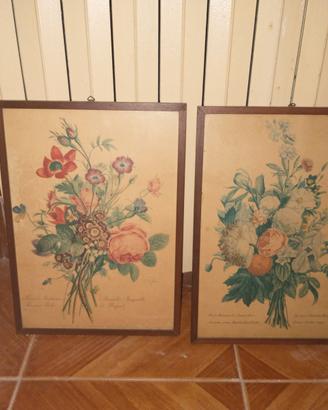 13 quadri/stampe antiche con cornice