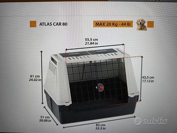 Trasportino auto per cani Ferplast