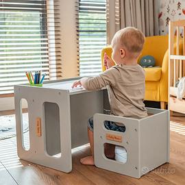 TAVOLINO E SEDIA KIDDYMOON PER BAMBINI