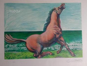 Messina - Litografia cavallo