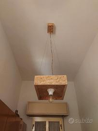 Lampadario a cubo artigianale