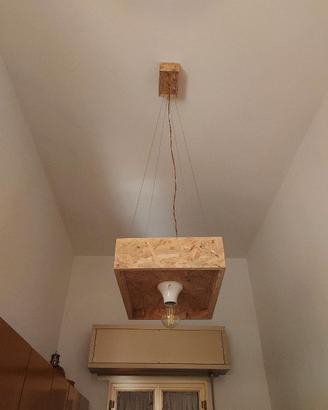 Lampadario a cubo artigianale