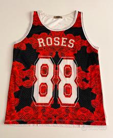 Canotta Mesh "ROSES 88" - Stile Streetwear / Urban