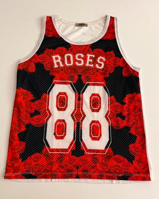 Canotta Mesh "ROSES 88" - Stile Streetwear / Urban