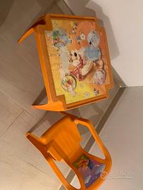 Tavolino e sedia  per bimbi