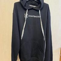 Felpa con cappuccio nera Dishtracker – Taglia L