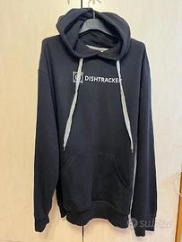 Felpa con cappuccio nera Dishtracker – Taglia L