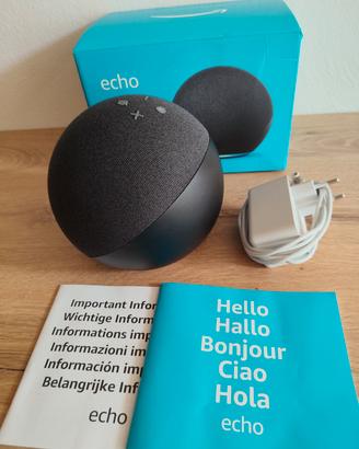 Amazon Alexa Echo 4 gen XL con hub zigbee 