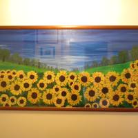 Quadro con girasoli, grandi dimensioni