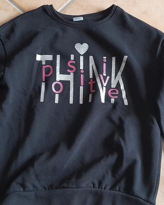 Maglietta Think Positive con cuore