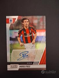 card andrea pirlo autografo panini score  8/19