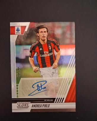 card andrea pirlo autografo panini score  8/19