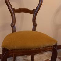 4 sedie vintage imbottite