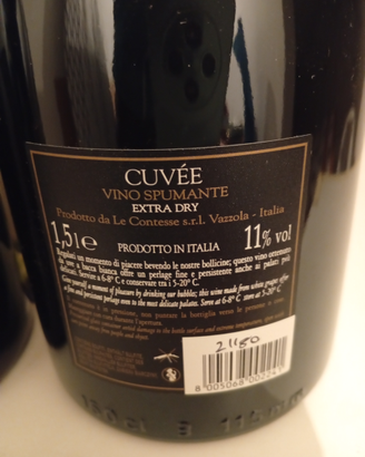 Spumante cuve'e extra dry
