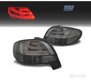 FANALI PEUGEOT 206 98-09 LIGHT BAR FONDO CROMATO A