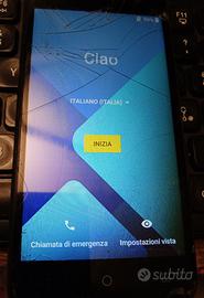 wiko y50 funzionante, per ricambi, vetro rotto