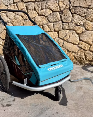 Rimorchio bici 2 bambini- Croozer Kid 2