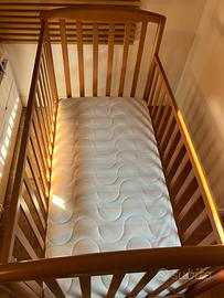 Lettino foppapedretti in legno con cassettone