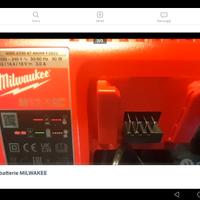 KIT BATTERIE + CARICATORE  MILWAUKEE 