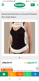 Busto iperestensore a tre punti Modular Plus P 35K