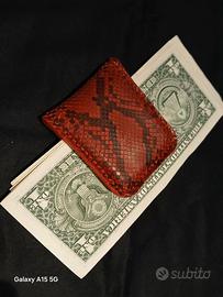 Porta soldi / euro / dollari in vera pelle