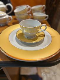Servizio piatti, caffè e the Rosenberg filo d'oro