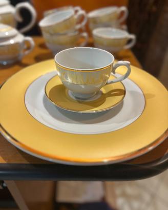 Servizio piatti, caffè e the Rosenberg filo d'oro