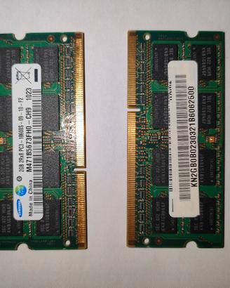 RAM Samsung DDR3 4GB (2x2GB)  SODIMM 1333