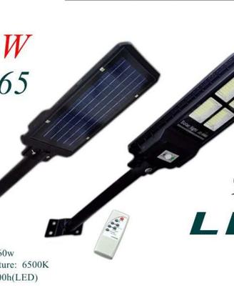 Lampione stradale led palo pannello solare