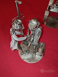 Sculture metallo materiale recupero