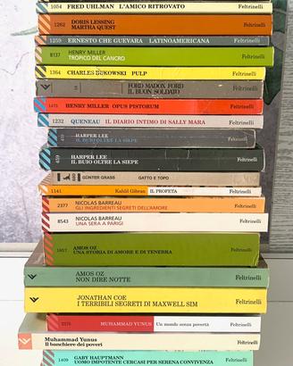 23 libri di autori stranieri edizioni Feltrinelli
