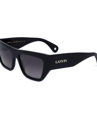 LANVIN Occhiali da Sole Nere Rettangolare Moderne