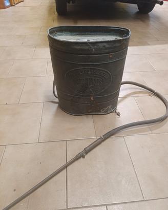 pompa zaino irroratore in rame vintage 