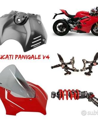 Ducati V4 Panigale mono scarico pedane leve carene