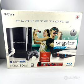 Playstation 3 fat 80 Gb console Sony Ps3 2 scatole