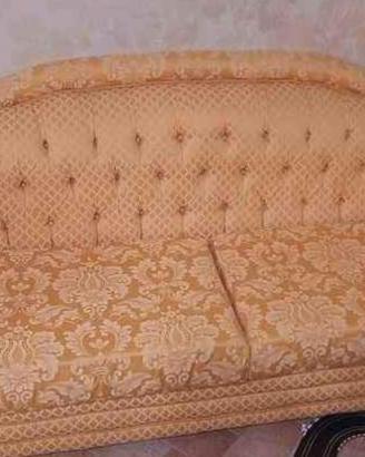 poltrone e divano rustiche damascate arte povera