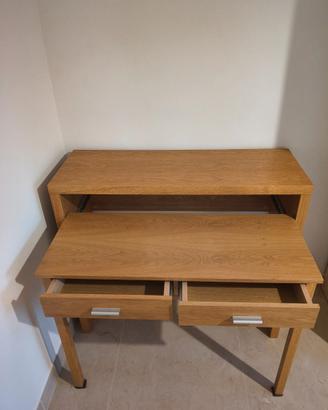 Scrivania allungabile in legno