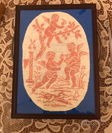 Quadro d’Autore - Angeli in Olimpo ricamati