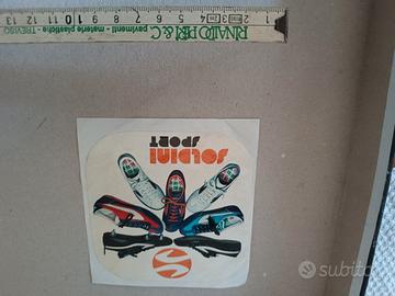 adesivo vintage anni 70 soldini sport 