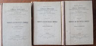 Imposta Ricchezza Mobile 3 Volumi UTET 1884-1886